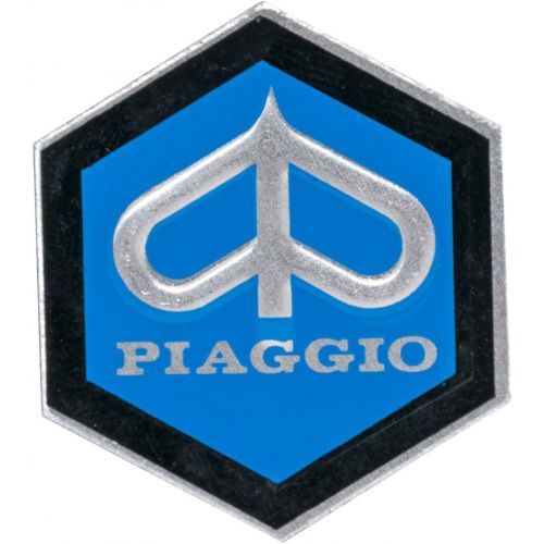  [아마존 핫딜]  [아마존핫딜]Unbekannt Emblem Piaggio 6-Eck Kaskade fuer Vespa PX T5 etc. - Aluminium, selbstklebend 31x36 mm