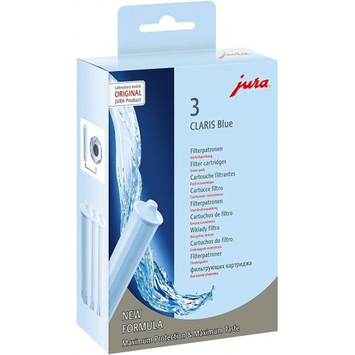  Jura 71312 Claris Blue-Filterpatrone, 3-er-Pack & Jura 71311 Claris Blue-Filterpatrone, 1er-Pack