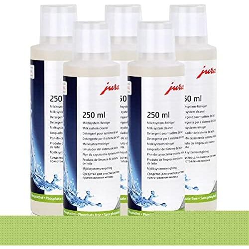  Jura Milchsystem-Reiniger 250 ml - zur Reinhaltung des Milchsystems (5er Pack)