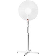 Unbekannt Lex Standventilator Ø 40cm 40 Watt weiss Hoehenverstellbar bis 130cm  Oszillierend  Nachtlicht | Grosser Standluefter Ventilator Windmaschine Leiser Betrieb