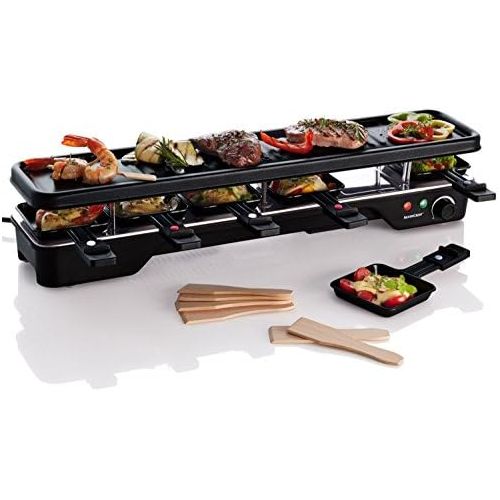  Unbekannt platzsparender Raclette Raclettegrill bis zu 6 Personen Teppan Yaki Grillflache