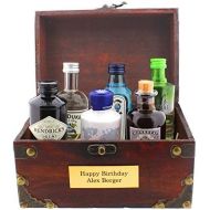Brand: Unbekannt Die kultige Geschenkidee - 6 Flaschen Gin in witziger Piraten-Schatzkiste und mit Ihrer persoenlichen Gravur als Party-Geschenk