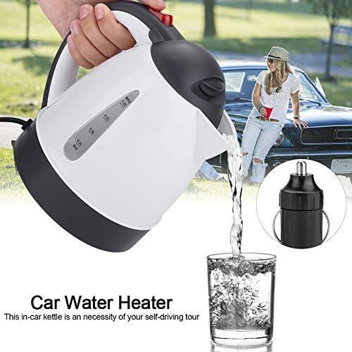  [아마존베스트]Unbekannt Electric Car Boiler, 1000 ml Portable 24 V Car Truck Boiler Water Heater Bottle Water Heater Bottle Quick to Charge Heat/Cigarette Lighter