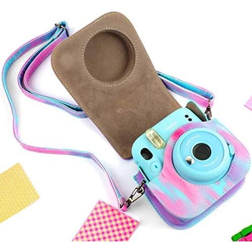  [아마존베스트]SAIKA Instant Camera Accessories Compatible with Instax Mini 11 Instant Camera are Housing/Strap/Filter/Album/Film Frame/Frame Sticker/Metal Pen (Aurora)