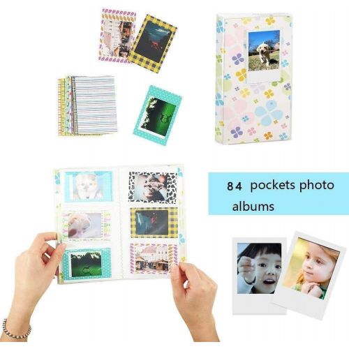  [아마존베스트]SAIKA Instant Camera Accessories Compatible with Instax Mini 11 Instant Camera are Housing/Strap/Filter/Album/Film Frame/Frame Sticker/Metal Pen (Aurora)