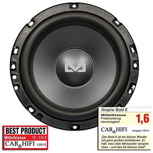  Unbekannt Ampire Bold 6?Subwoofer???250?Watt 16.5?cm/6.5, 4?+ 4?Ohm