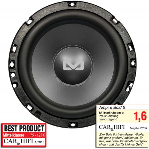  Unbekannt Ampire Bold 6?Subwoofer???250?Watt 16.5?cm/6.5, 4?+ 4?Ohm