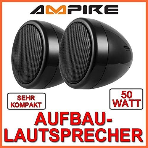  Unbekannt Ampire QX75 BLK Premium Surface Mounted Speaker 7 cm Black
