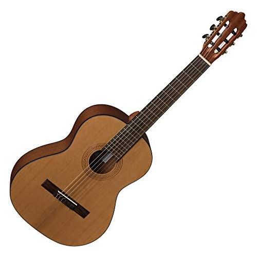  [아마존베스트]Unbekannt La Mancha Rubinito cm/59Classical Guitar Starter Set (3/4) KlassiSolid Canadian Cedar Top, Fingerboard: Ovangkol, Natural Offenporig Matt + an extensive range of accessories