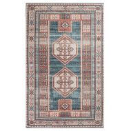 Unbelievable Mats PWP00369 Allure Collection Accent Rug 20 x 32 Orange, Teal