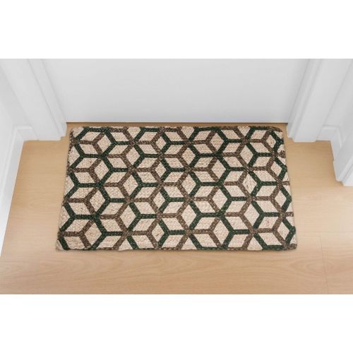  Unbelievable Mats HSJ00479 Isabella Collection Door Mat 21 x 34 Green, Brown