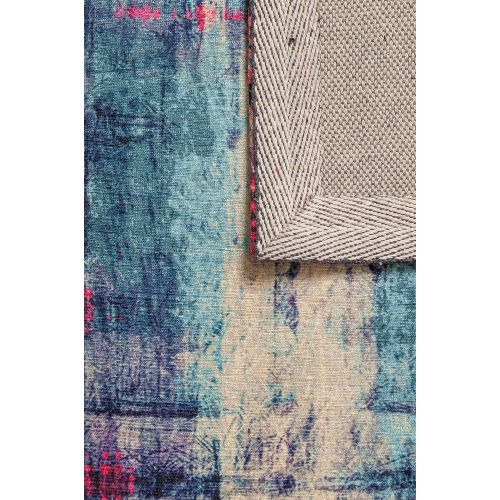  Unbelievable Mats CCP00327 Velvet Collection Accent Rug 20 x 32 Purple, Blue