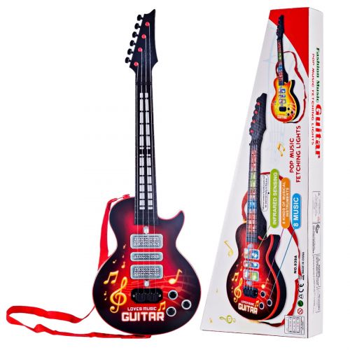  Unbrand 4 Strings Electric Guitar Toy Kids Musical Instruments Educational Toy - Red