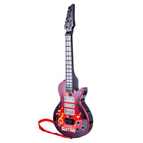  Unbrand 4 Strings Electric Guitar Toy Kids Musical Instruments Educational Toy - Red