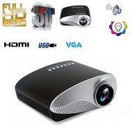 Unbrand Fashionable Mini 3D Multi-media Portable Video RD-802 RD802 LED Projector Game Cinema Home Theater Cinema Movie Projector SD USB PC DVD TV Moive TXT Music Input for Outdoor Indoor,