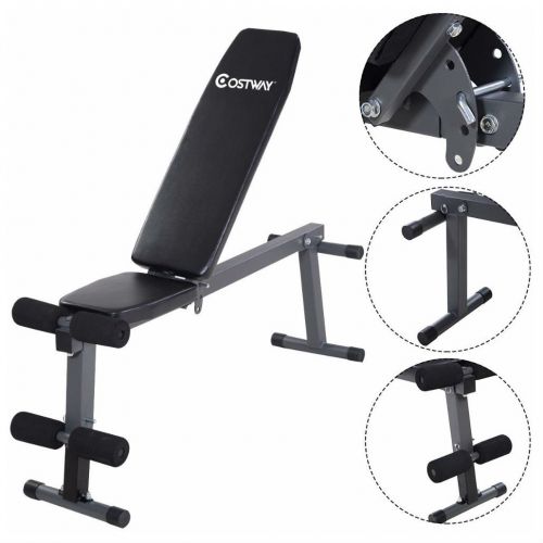  Unbranded* Adjustable Folding Sit Up AB Incline Abs Bench Flat Fly Weight Press Gym