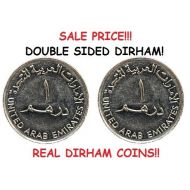 Unbranded DOUBLE SIDED UAE DIRHAM COIN [AED ARAB EMIRATE DIRHAM DOUBLE HEADED  TAILED]