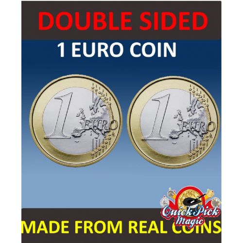  Unbranded DOUBLE SIDED 1 EURO COIN [1 EURO]  SAME SIDE EURO COIN  EURO COIN MAGIC