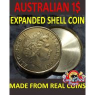 Unbranded Australian Expanded Coin Shell 1$ Coin - Expanded Australian Dollar Coin Magic