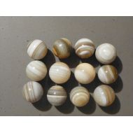 Unbranded Agate Marbles Banded Bullseye 12 Of 28 to 31 MM. Natural Gemstones