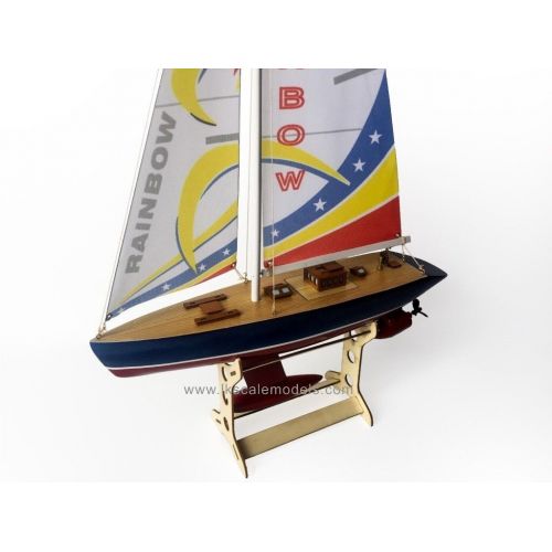  Unbranded 25” RC Remote Control 4 Channels Sailboat 120SH Motor - Rainbow
