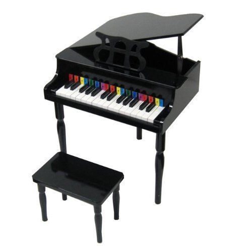  Toys & Hobbies 30 Keys Childs Baby Grand Piano with Bench Black (CB2)