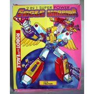 Unbranded 1980S VERY RARE VINTAGE TRANSFORMABLE EAGLE WARRIOR FRICTION ROBOT NEW MIB !