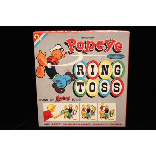  Unbranded Popeye RingToss Game 1957 VFNM Complete in wonderful shape Transogram see below