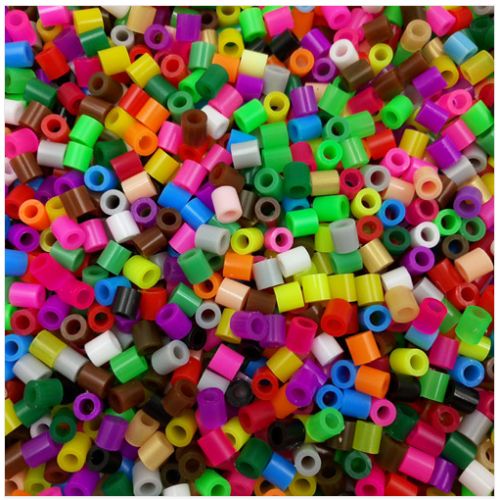  Unbranded New Candy Color Plastic Hama Perler Beads Educate Kids Child Gift 1000pcs 5mm