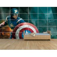 Unbranded THE AVENGERS CAPTAIN AMERICA GIANT KIDS ROOM CHILDREN ROOM KIDS