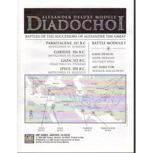  Unbranded GREAT BATTLES OF ALEXANDER DELUXE MODULE #1 - DIADOCHOI (1ST EDITION) - GMT