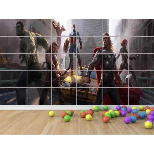  Unbranded AVENGERS SUPERHEROS 02 GIANT POSTER ROOM CHILDREN ROOM KIDS