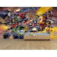 No data MARVEL AVENGERS WAR COMICS GIANT POSTER ROOM CHILDREN ROOM KIDS