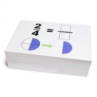 Unbranded New Beginning Graphical Fractions Simplification Math Flash Cards- W/ Pie Charts Best Buy