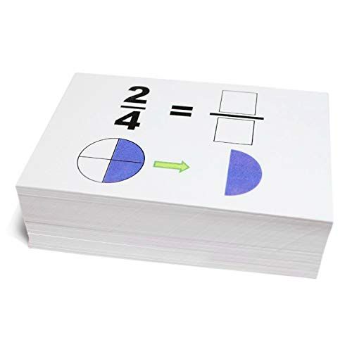  Unbranded New Beginning Graphical Fractions Simplification Math Flash Cards- W/ Pie Charts Best Buy