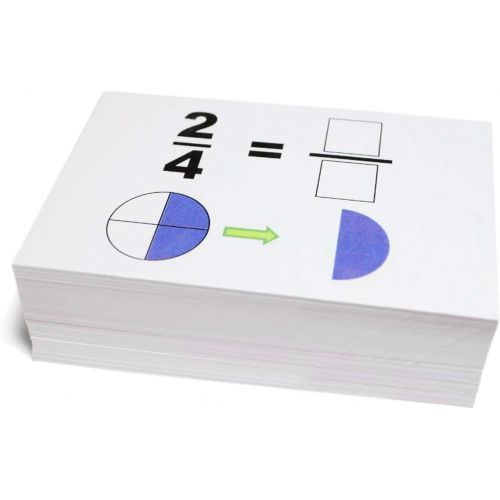  Unbranded New Beginning Graphical Fractions Simplification Math Flash Cards- W/ Pie Charts Best Buy