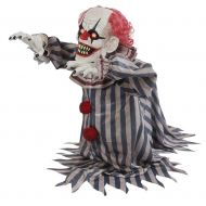 Unbranded Jumping Clown Prop Animated Lunging Haunted House Halloween Decoration