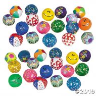 Unbranded 5 Inflatable Mega Mini Beach Ball Assortment- Beach and Pool Party