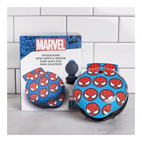  Uncanny Brands Marvel Spider-Man Mini Waffle Maker - Marvel Kitchen Appliance