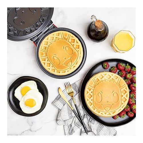  Uncanny Brands Pokemon Eevee Waffle Maker - Make Bounty Eevee Waffles - Kitchen Appliance