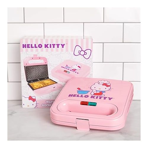  Uncanny Brands Hello Kitty Waffle Maker - Make Double Hello Kitty Waffles - Kitchen Appliance