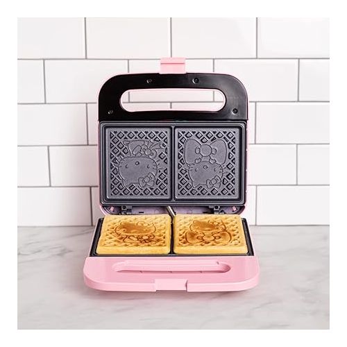  Uncanny Brands Hello Kitty Waffle Maker - Make Double Hello Kitty Waffles - Kitchen Appliance