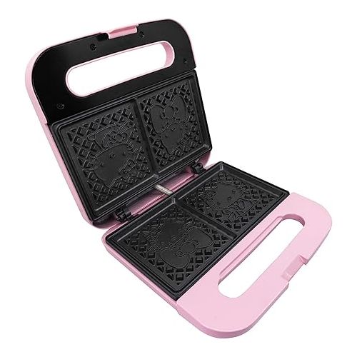  Uncanny Brands Hello Kitty Waffle Maker - Make Double Hello Kitty Waffles - Kitchen Appliance