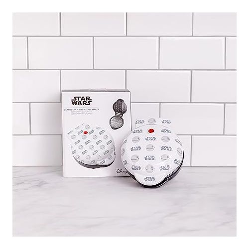  Uncanny Brands Death Star Mini Waffle Maker - Star Wars Small Kitchen Appliance