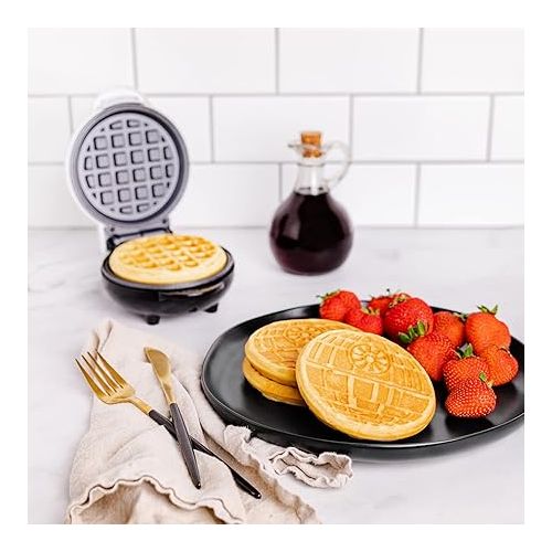  Uncanny Brands Death Star Mini Waffle Maker - Star Wars Small Kitchen Appliance