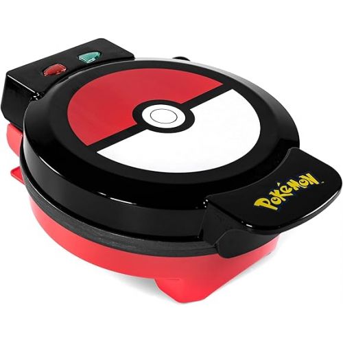  Uncanny Brands Pokemon Waffle Maker - Make Bounty Pokeball Waffles - Kitchen Appliance