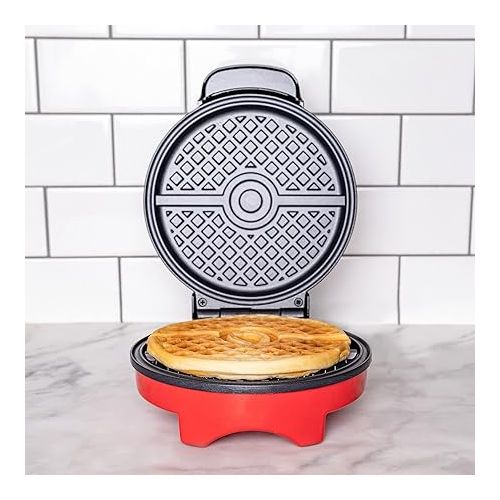  Uncanny Brands Pokemon Waffle Maker - Make Bounty Pokeball Waffles - Kitchen Appliance