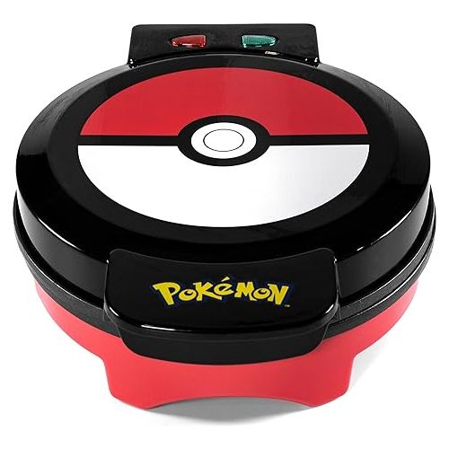  Uncanny Brands Pokemon Waffle Maker - Make Bounty Pokeball Waffles - Kitchen Appliance