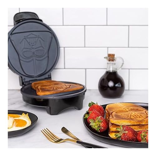  Uncanny Brands Star Wars Darth Vader Waffle Maker- The Sith Lord On Your Waffles- Waffle Iron