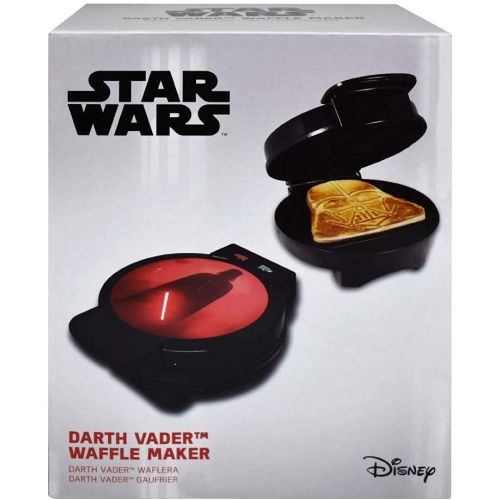  [아마존베스트]Uncanny Brands Darth Vader Waffle Maker- Sith Lord On Your Waffles- Waffle Iron